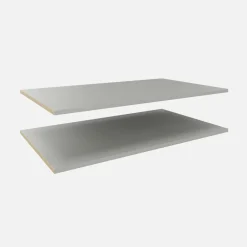 2 półki szare do szafy ADBOX 100 cm