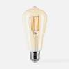 Żarówka LED barwa ciepła ORO-AMBER-E27-ST64-6W-WW