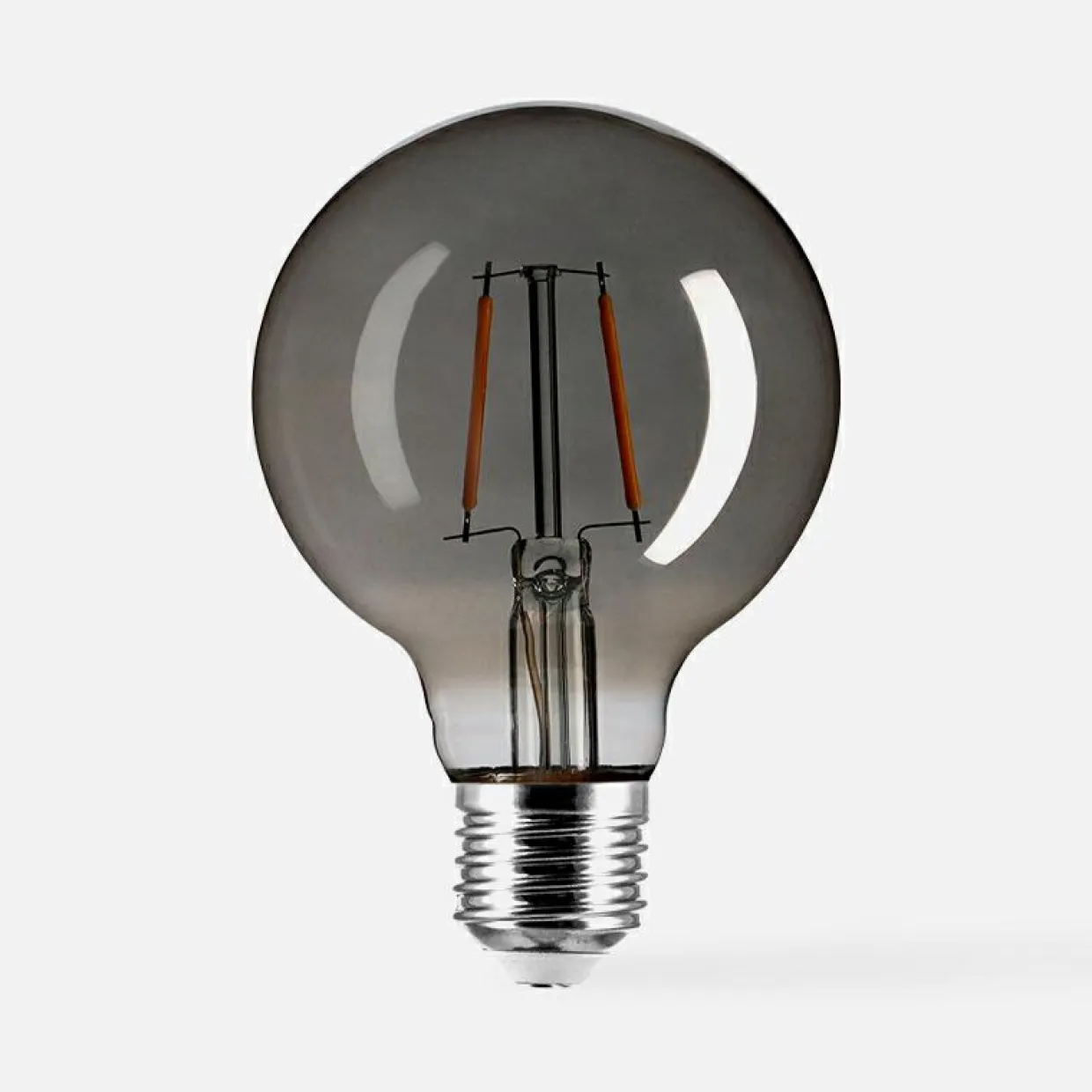 Żarówka LED barwa ciepła ORO-SMOKY-E27-G80-2W-WW