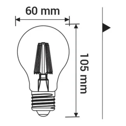 Żarówka LED E27 8,2W barwa ciepła ORO-E27-FL-CLARO-8,2W-WW
