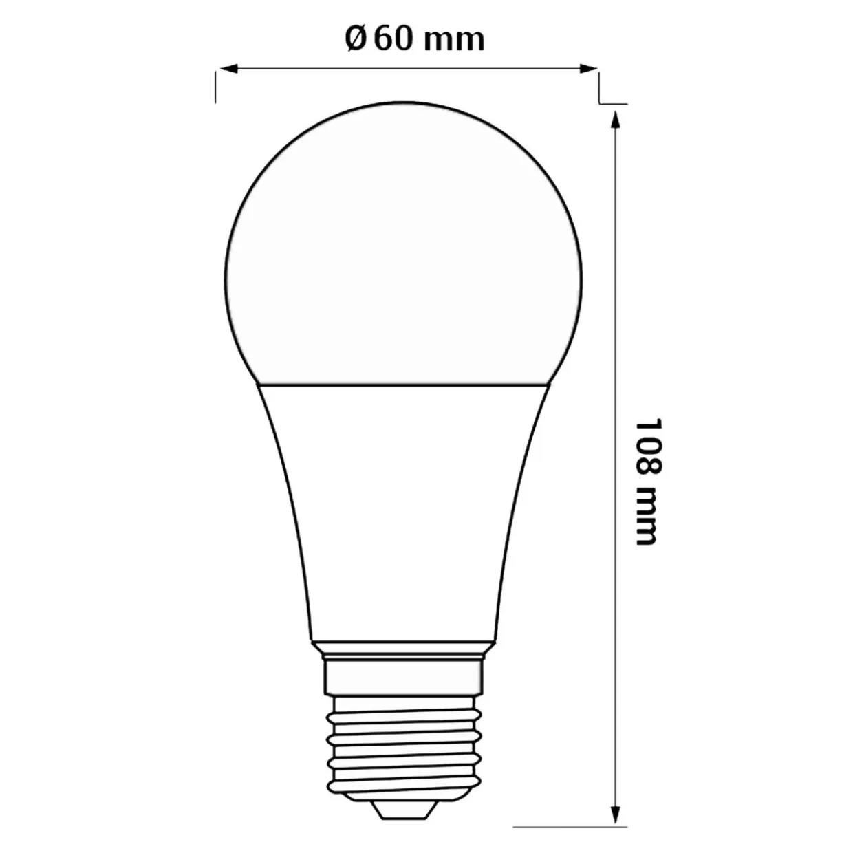 Żarówka LED E27 7,5W barwa ciepła ORO-ATOS-E27-A60-7,5W-DW