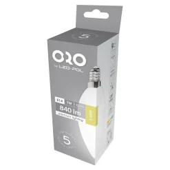 Żarówka LED E14 7W barwa neutralna ORO-PREMIUM-E14-C37-7W-XP