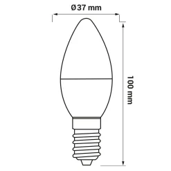 Żarówka LED E14 5W barwa neutralna ORO-E14-C37-TOTO-5W