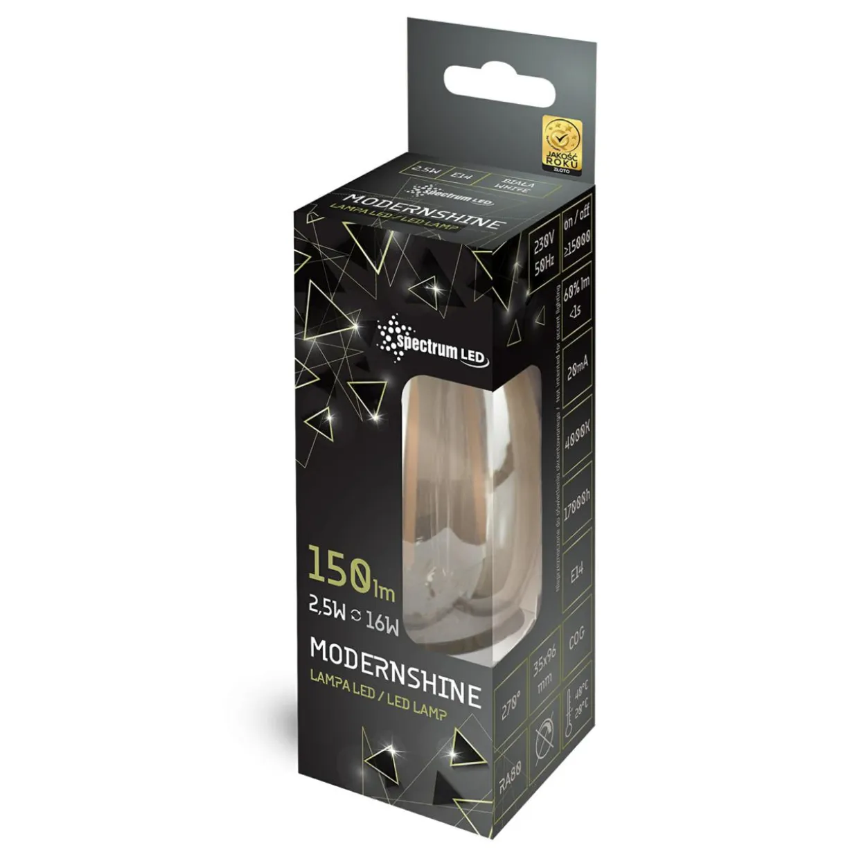 Żarówka LED E14 2,5W barwa neutralna COG SPECTRUM MODERNSHINE