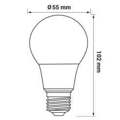 Żarówka LED E27 5W barwa neutralna ORO-ATOS-E27-A55-5W-DW