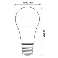 Żarówka LED E27 7,5W barwa zimna ORO-ATOS-E27-A60-7,5W-CW