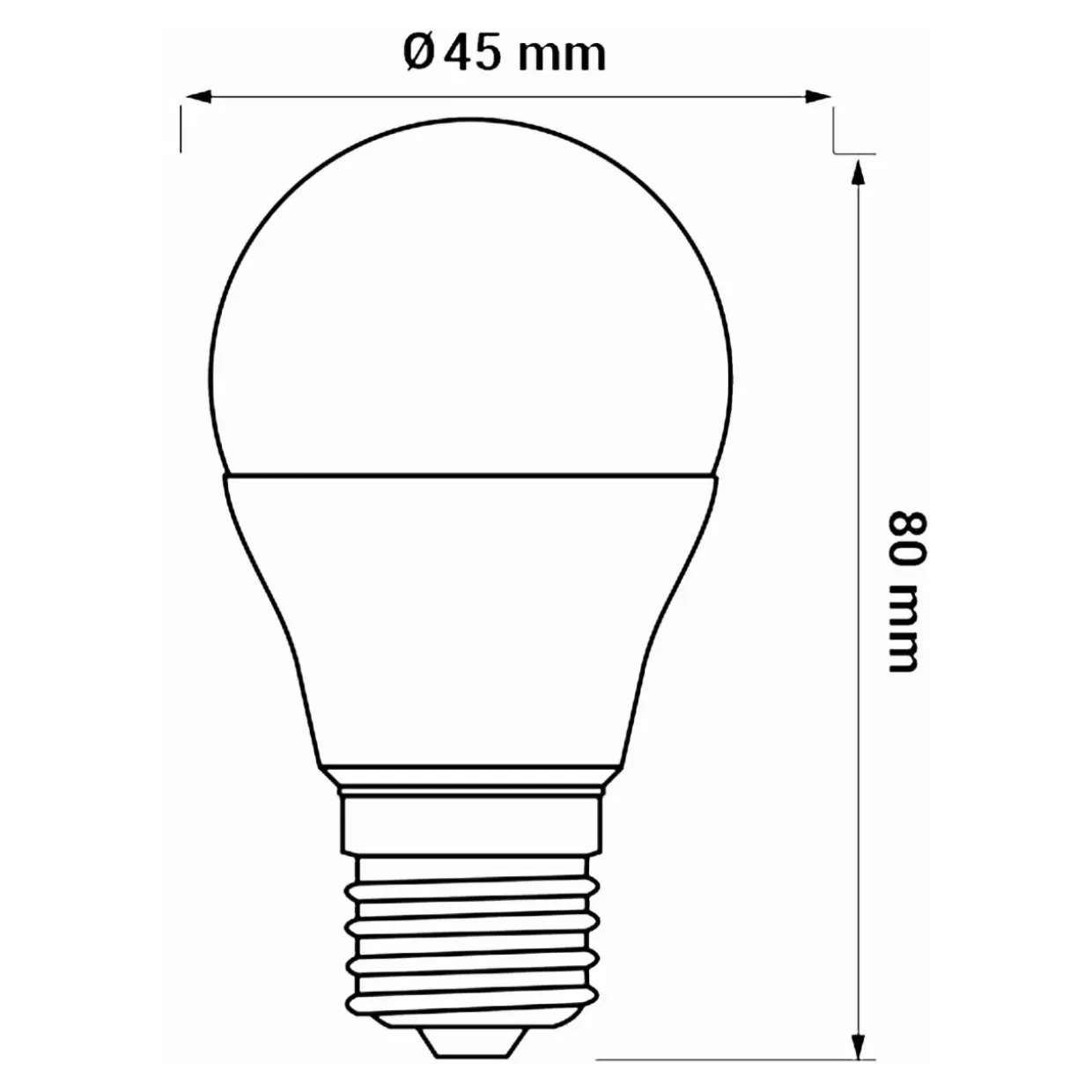 Żarówka LED E27 5W barwa zimna ORO-E27-G45-TOTO-5W-CW