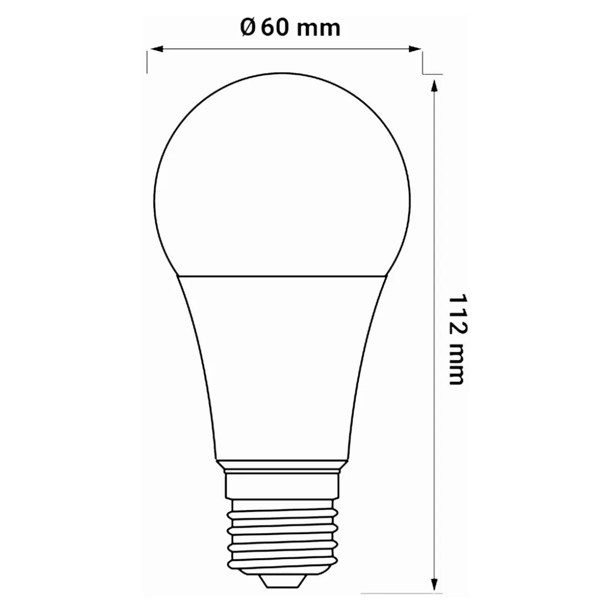 Żarówka LED E27 10,5W barwa zimna ORO-ATOS-E27-A60-10,5W-CW