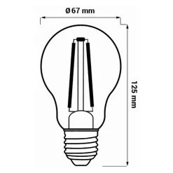 Żarówka LED E27 16W ORO-E27-A67-FL-CLARO-16W-WW barwa ciepła