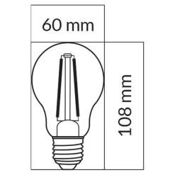 Żarówka LED E27 10,5W ORO-E27-A60-FL-CLARO-10,5W-WW barwa ciepła