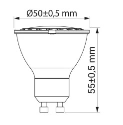 Żarówka LED GU10 8W barwa neutralna ORO-GU10-HERA-8W-II