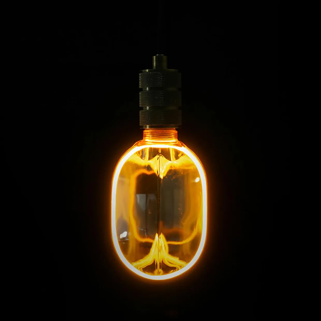 Żarówka LED O100 SERIA ZERO E27 4W AMBER barwa ciepła SZ61039
