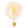 Żarówka ozdobna LED E27 6W barwa ciepła ORO-E27-G80-FL-AMBER-6W-DIMM