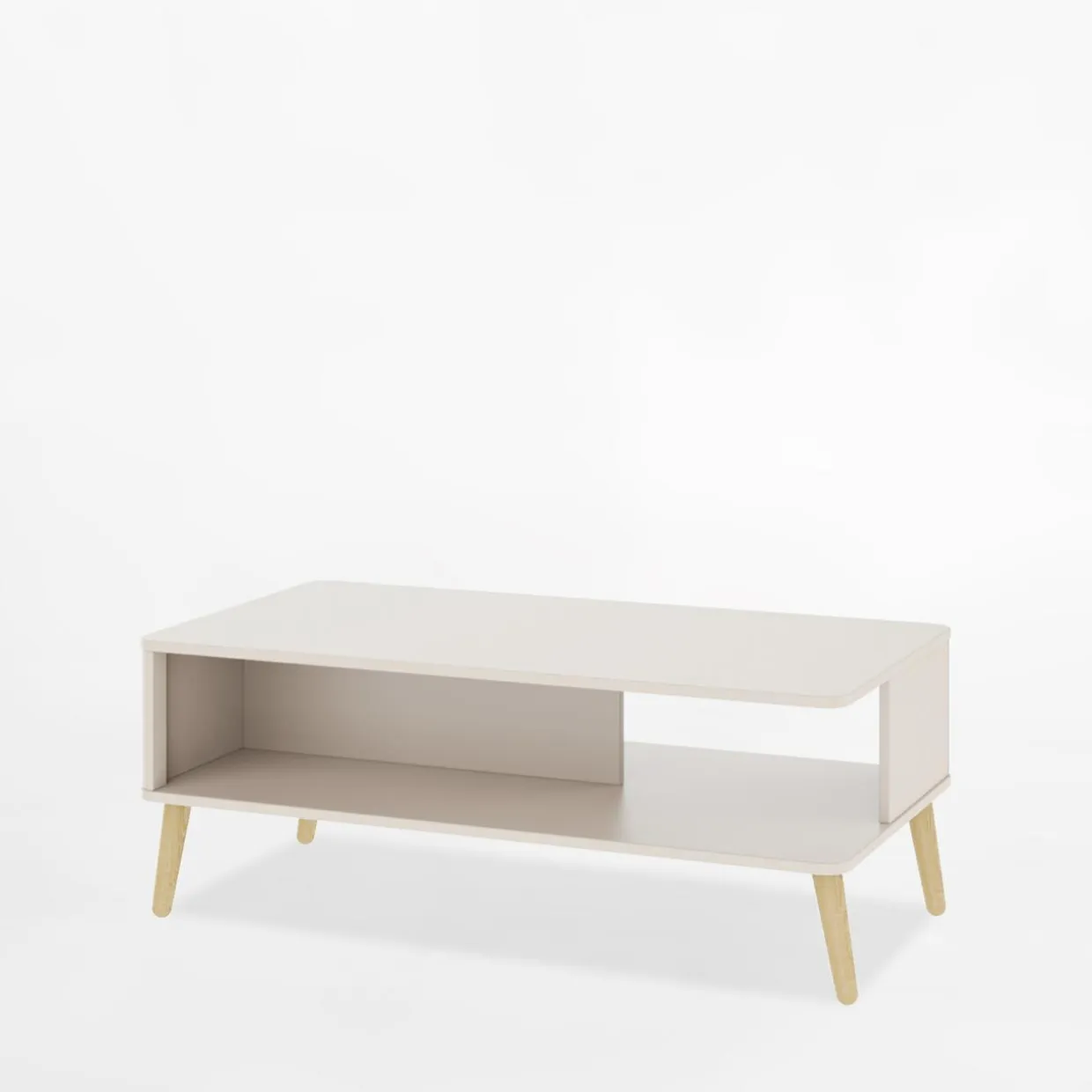 Ława z półką LORENA 120 cm kaszmir