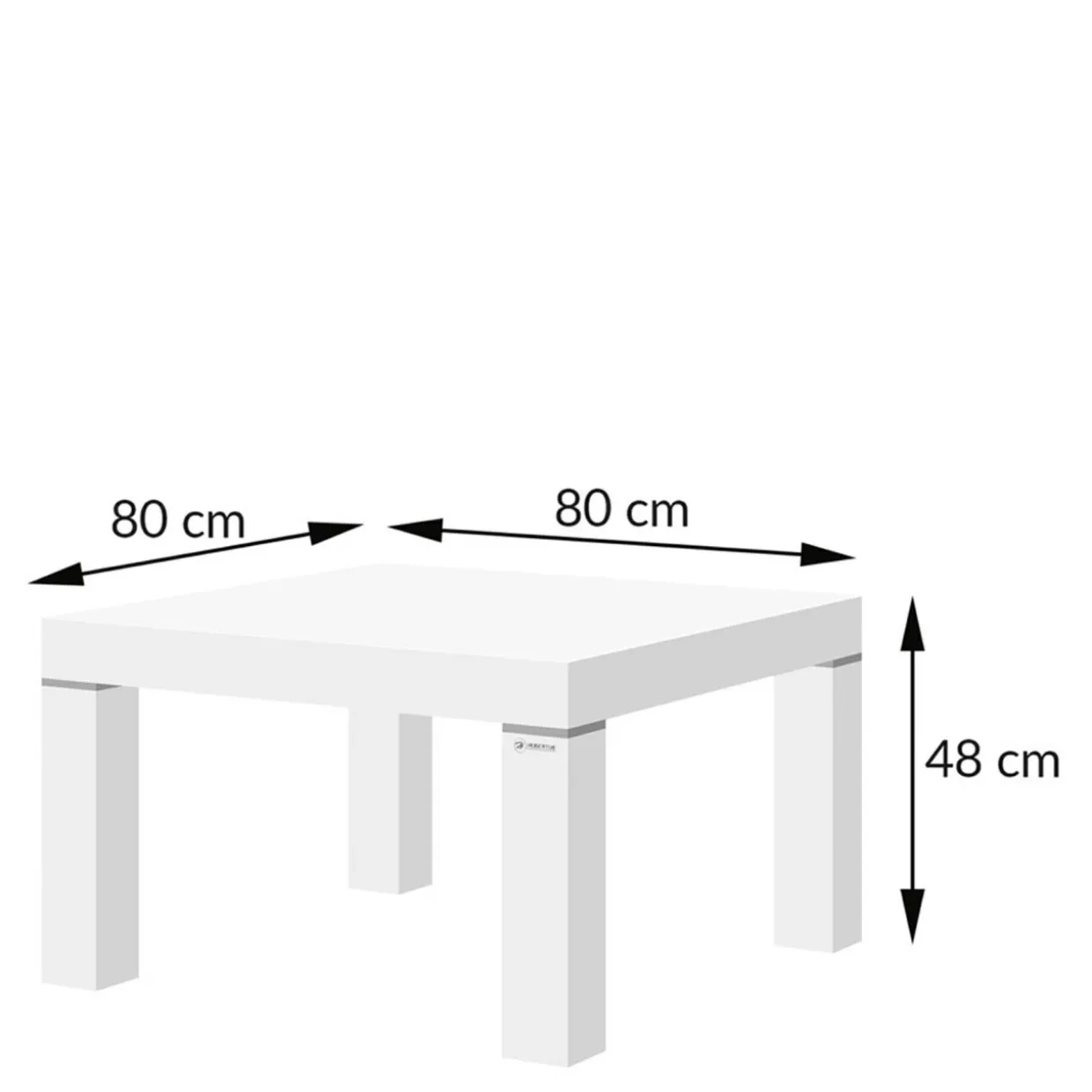 Ława z połyskiem CAPPUCINO 80 cm