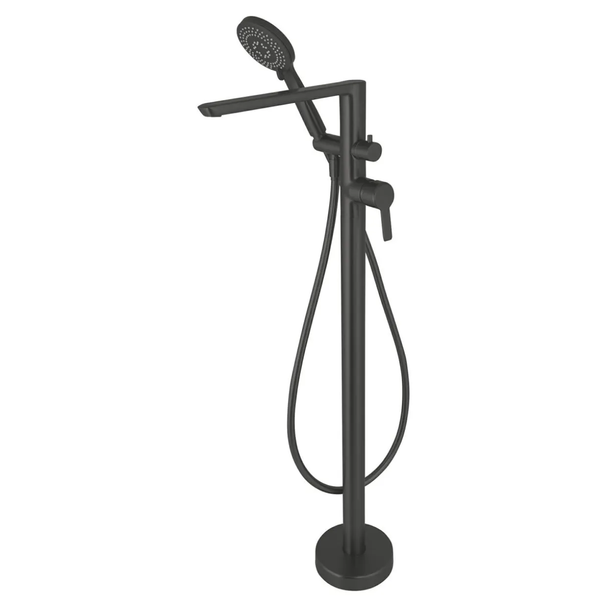 Bateria wannowa z zestawem prysznicowym nero ARNIKA