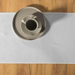 Bieżnik na stół biało-srebrny AMELIA 40x120 cm