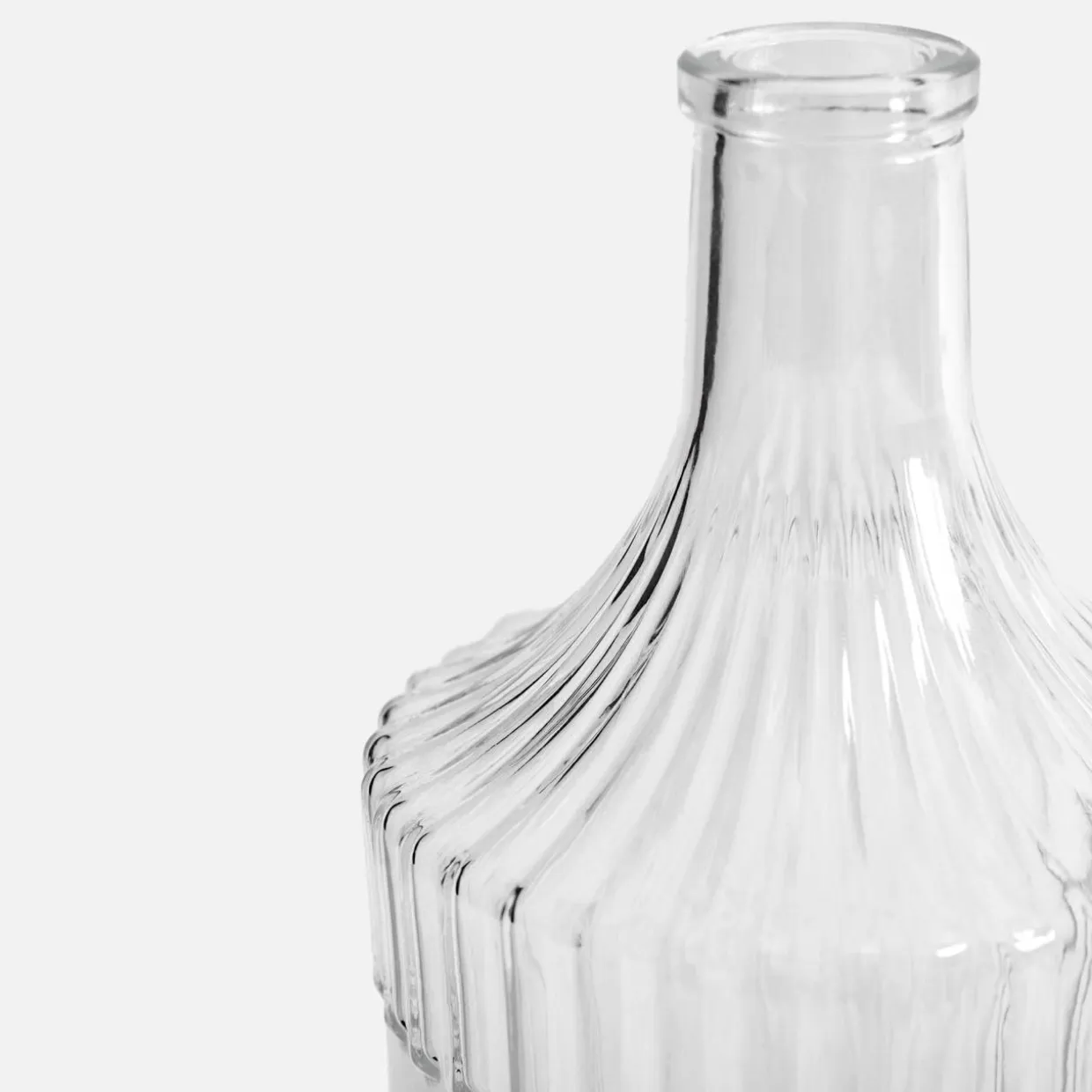 Butelka szklana ryflowana 1 l