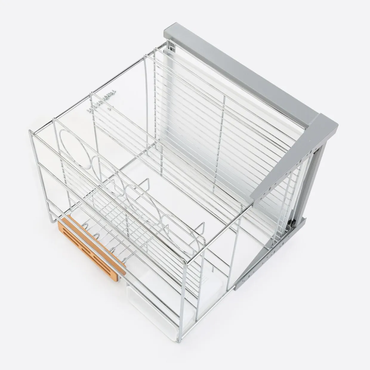 Cargo podblatowe do szafki 40 cm, front wysuwny, chrom