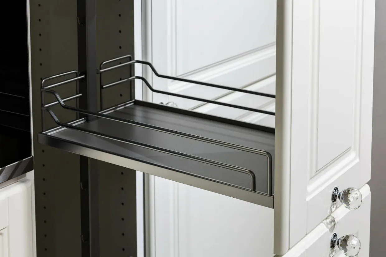 Cargo wysokie do szafki 30 cm, front wysuwny. chrom