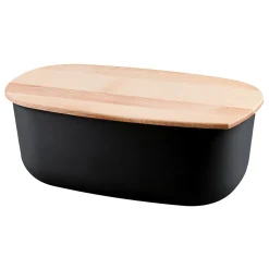 Chlebak z deską do krojenia czarny