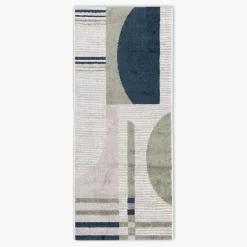 Chodnik geometryczny wielokolorowy HOUSTON 67x160 cm