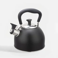 Czajnik na indukcję i gaz z gwizdkiem czarny 1,8 l