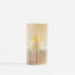 Dekoracja LED amber ŚWIECZKA 12,3 cm