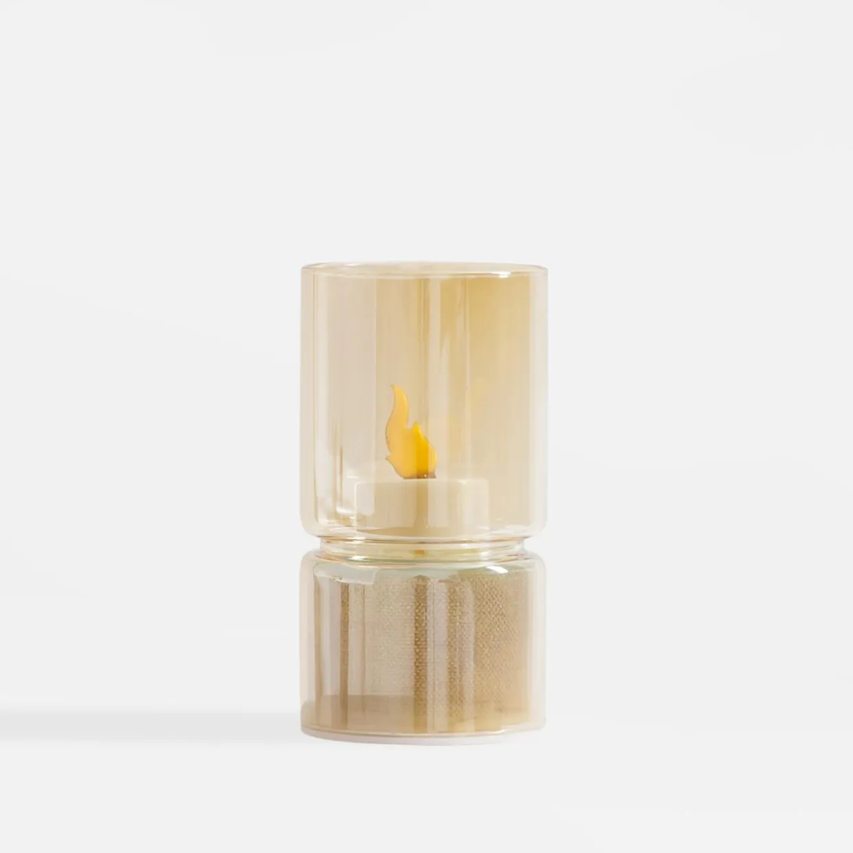 Dekoracja LED amber ŚWIECZKA 12,3 cm