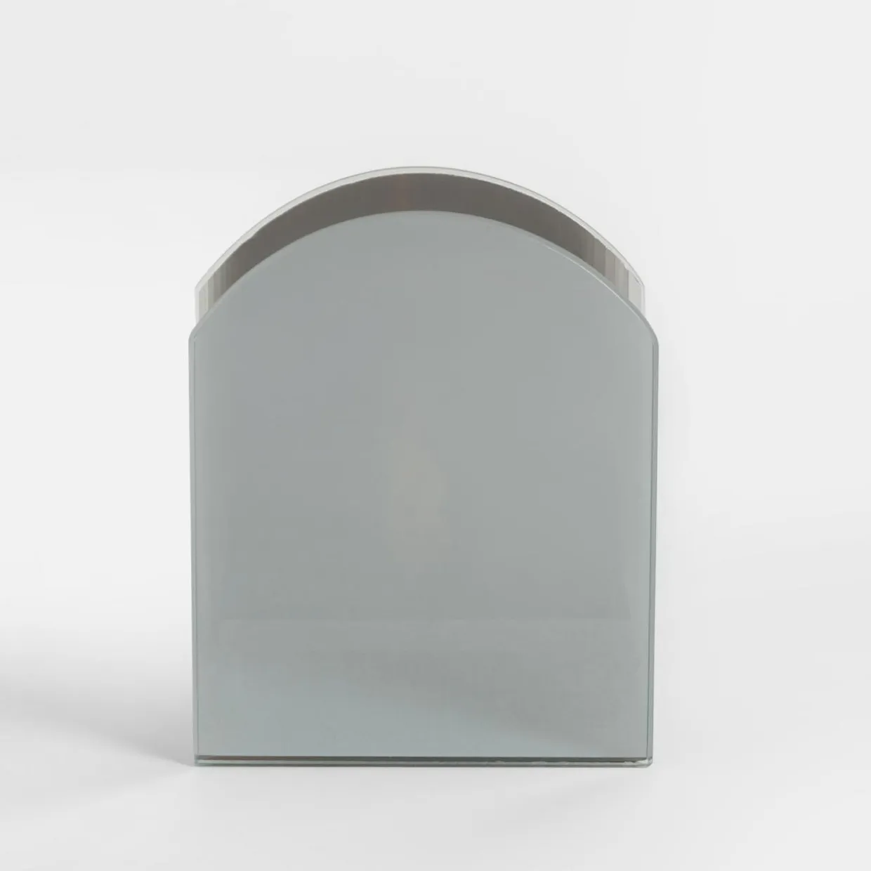 Dekoracja LED przydymione szkło KOMINEK 11x5x10 cm