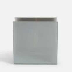 Dekoracja LED przydymione szkło KOMINEK 10x5x10 cm