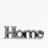Dekoracja napis HOME srebrna