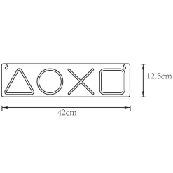 Dekoracja świetlna LED NEON GAMEPAD BUTTONS