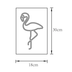Dekoracja świetlna LED NEON FLAMINGO