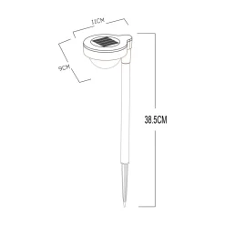 Dekoracja zewnętrzna solarna LED IP44 38,5 cm