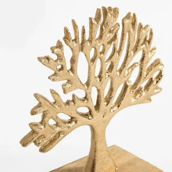 Dekoracja złota DRZEWO 17x6x16 cm