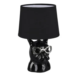 Designerska lampa stołowa ceramiczna czarna DOSY