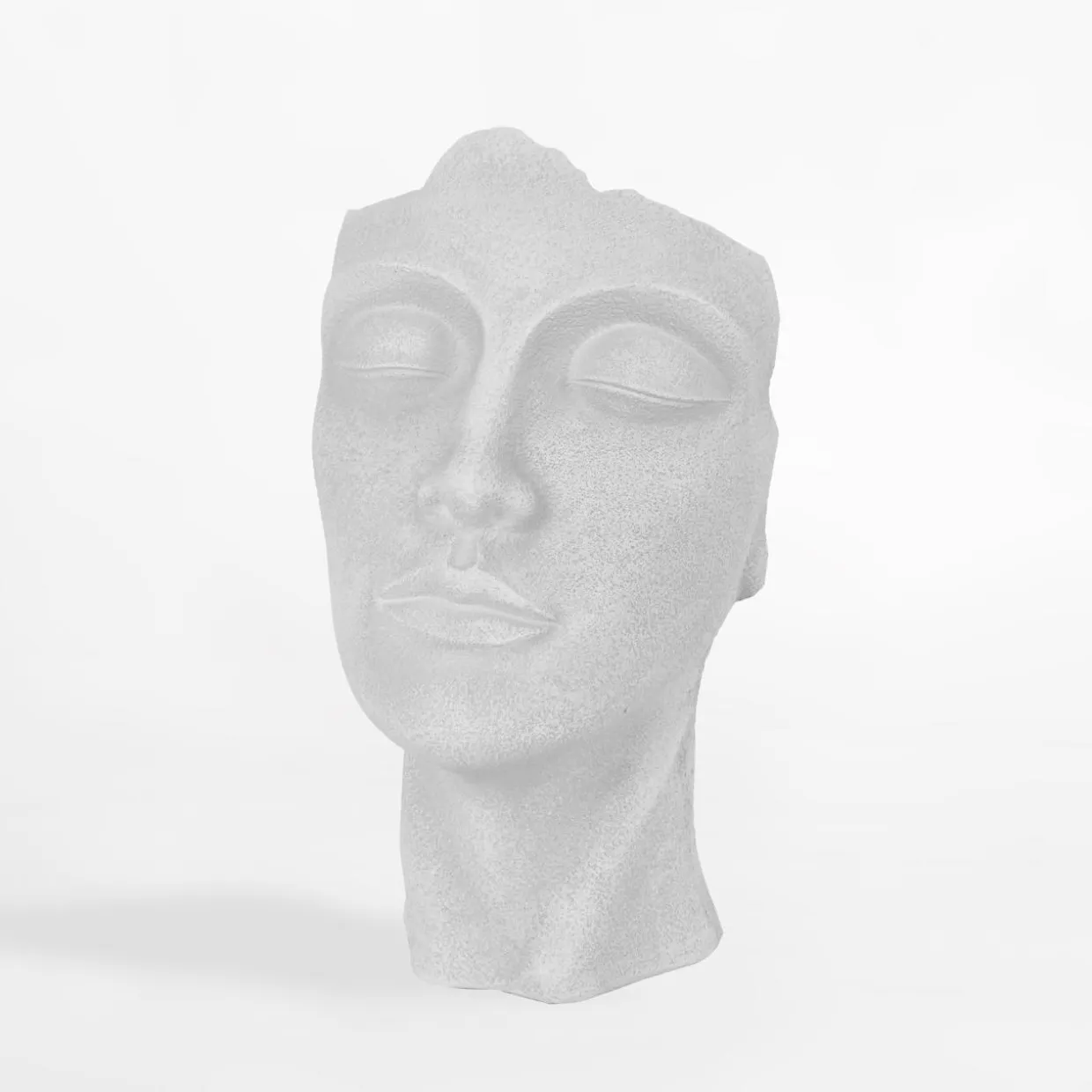 Donica głowa biała 25x21x38 cm