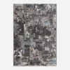 Dywan abstrakcyjny ciemnoszary NOVANTA 120x170 cm