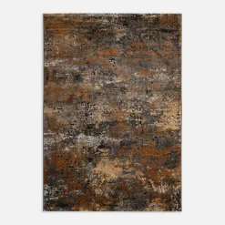 Dywan abstrakcyjny szaro-rdzawy NOVANTA 160x230 cm