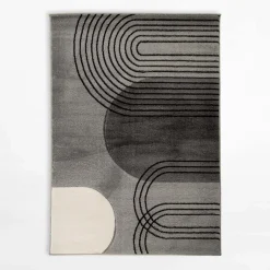Dywan art déco szary MILLEY 120x170 cm