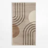 Dywan art déco łuki beżowy MILLEY 80x150 cm