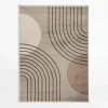 Dywan art déco łuki ciemnobeżowy MILLEY 200x290 cm