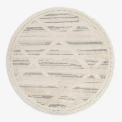 Dywan boho okrągły geometryczny NINA, 120 cm