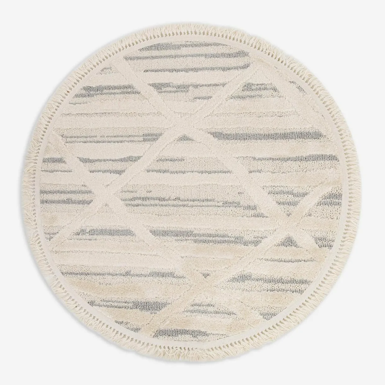 Dywan boho okrągły geometryczny NINA, 120 cm