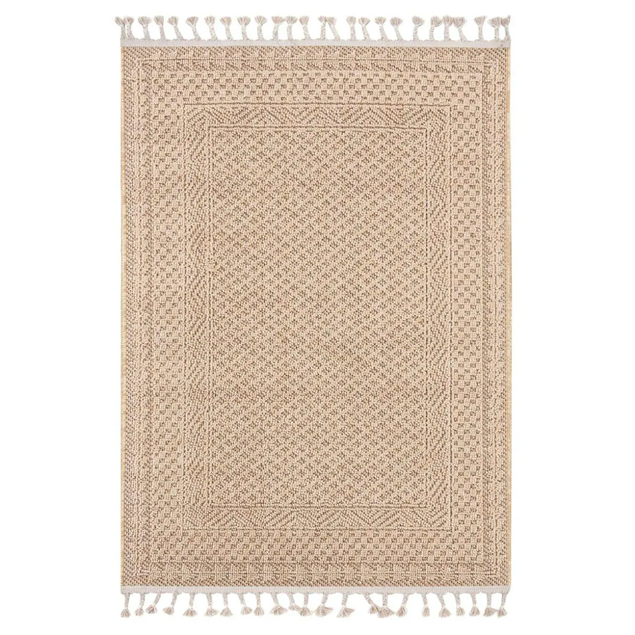 Dywan boho zewnętrzny beż BOUCLE 160x230 cm