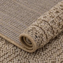 Dywan boho zewnętrzny beż BOUCLE 80x150 cm