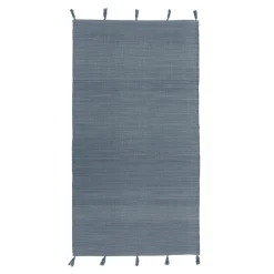 Dywan do przedpokoju boho niebieski BORG 80x150 cm