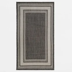 Dywan do przedpokoju ciemnoszary PALMA 80x150 cm