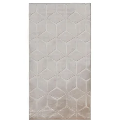 Dywan do przedpokoju geometryczny beżowy TULSA 80x150 cm